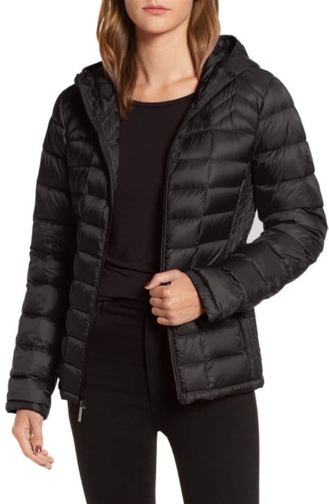 michael kors olive packable down jacket|Michael Kors lightweight down jacket.